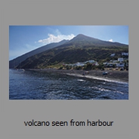 volcano seen from harbour